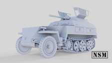 WWII German Sd.kfz 250/9 Neu with Driver Various Scales Historical Wargaming