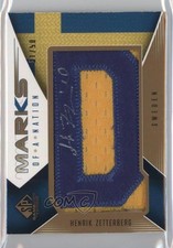 2009-10 SP Game Used Edition Marks of a Nation 31/50 Henrik Zetterberg Auto 0c3