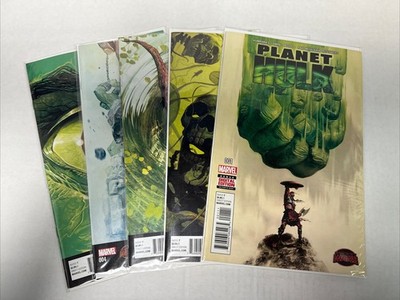 Planet Hulk #1 - 5 Complete Series Lot Marvel Comics 2015