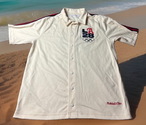 MITCHELL & NESS LOS ANGELES 2028 USA OLYMPICS AUTHENTIC XL COLLARED JERSEY