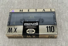 MAXELL METAL MX 110 Type IV Blank Audio Cassette Tape New Sealed NOS