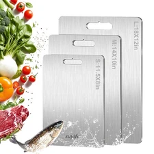 Titanium Cutting Board Set of 3,100% Pure Titanium Cutting Boards for Kitchen...