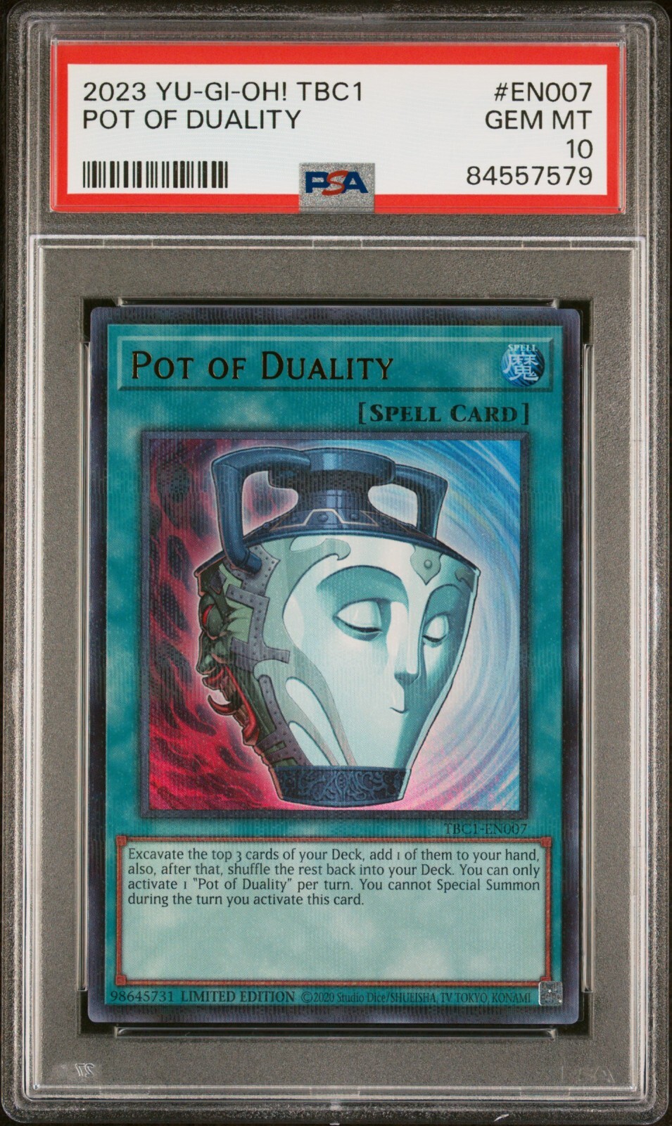 YuGiOh Pot Of Duality POT OF DUALITY Yu-Gi-Oh! Card - LP Super Rare  CT08-EN008, Lightly Played Condition CT08-EN008 Super Rare