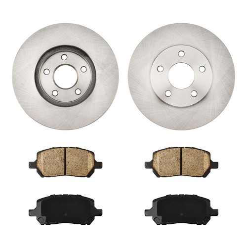 55144 956 Front Disc Brake Rotors & Ceramic Pads for Pontiac G5 2007-2009 - Picture 17 of 22