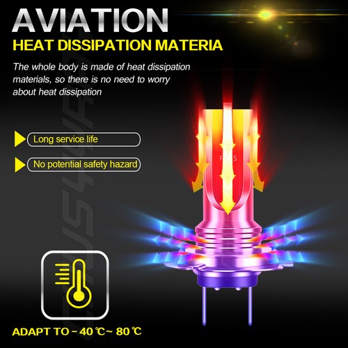 For Honda CBR1000RR 2004-2019 H7 Motorcycle LED Headlight Bulbs Super Bright 2pc - Picture 8 of 9