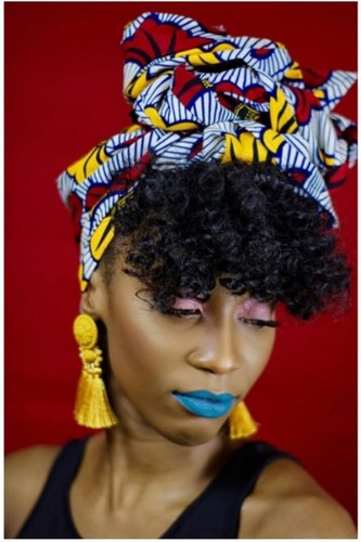 Fan Girl Hair Scarf Head Wrap Hair Wrap Head Tie Hair Tie Ankara NEW - Picture 1 of 6