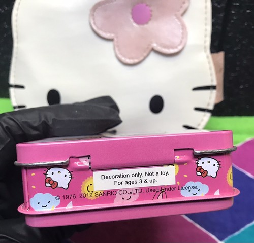 MINI MONEDERO HELLO KITTY CON ASAS, PVC ROSA Y BLANCO, ¡SANRIO 2005! - Imagen 18 de 20