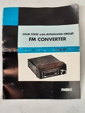Sparkomatic  FM-10 FM Converter Manual ONLY Solid State  with Integrated Circuit