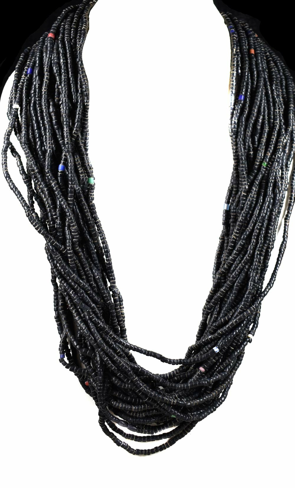 Baule Necklace Belt Seed Trade Beads 29 Strands Africa Niska cena, oryginalna gwarancja