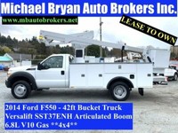 2014 FORD F550 - 42FT BUCKET TRUCK *4X4* FULLY CERTIFIED