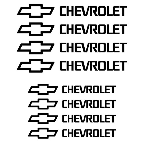 8 Stück Aufkleber Replica Decals Alufelgen kompatibel für Chevrolet Räder 1 - Bild 2 von 9