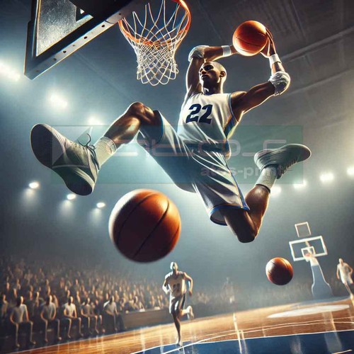 Poster „Dunking“ – Dynamik & Energie | Hochwertiger Druck, brillante Farben - Bild 2 von 4