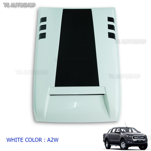 Raptor White Vent Hood Scoop Bonnet For Ford Ranger Px2 Mk2 Wildtrack 2016 2017  - Picture 1 of 7