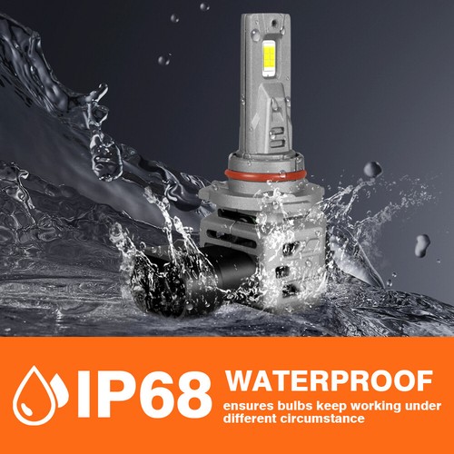 QUAYUB 9005 HB3 LED Bulbs 6000K White 60W 20000 Lumens 600% Brighter Headlights - Picture 12 of 12