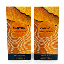 2-Pack Bath  Body Works CANYON For Men Cologne Spray Men's Collection 3.4 fl.oz