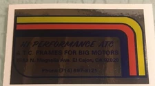 Hi Performance ATC Chrome decal ATC90 ATC 90 250R 110 ATC110 HP ATC Big Als