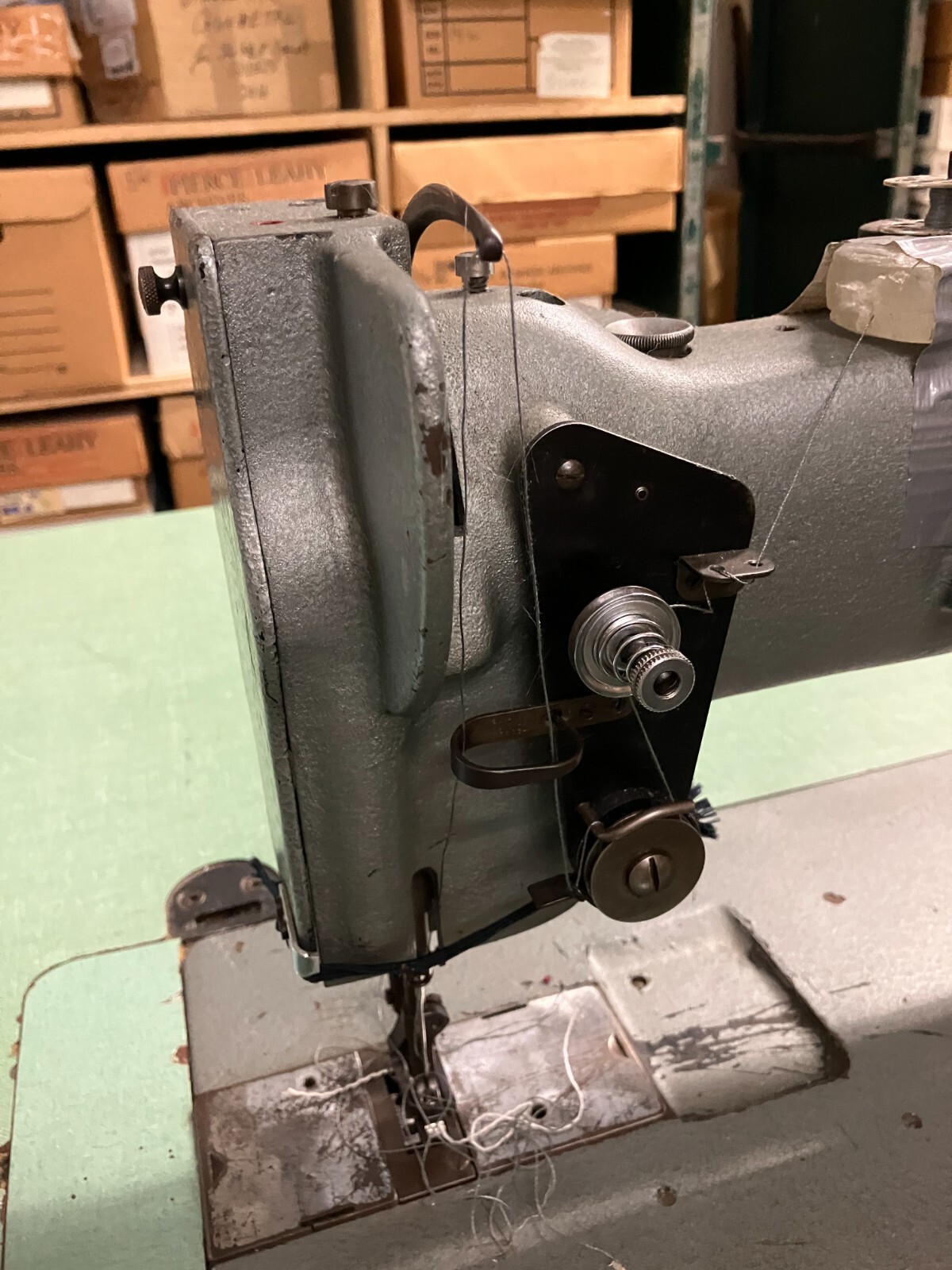 Singer 144w305 Long Arm Walking Foot Sewing Machine eBay