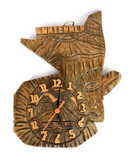 VTG Handcarved  Wooden Wall Clock Home Office...