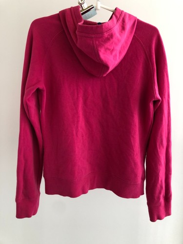 Reebok Cropped Oversized Hoodie Size 10 Womens Activewear Sports Pink Logo - Picture 6 of 8