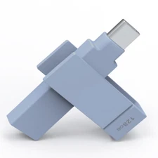 iXflash 128GB Backup Flash Drive USB A & USB C for iPhone iPad & Computer Blue