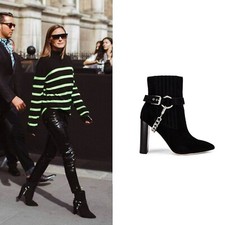 NWOB Paige London Boots ASO Olivia Palermo REVOLVE sz 7.5 Genuine Suede 385$