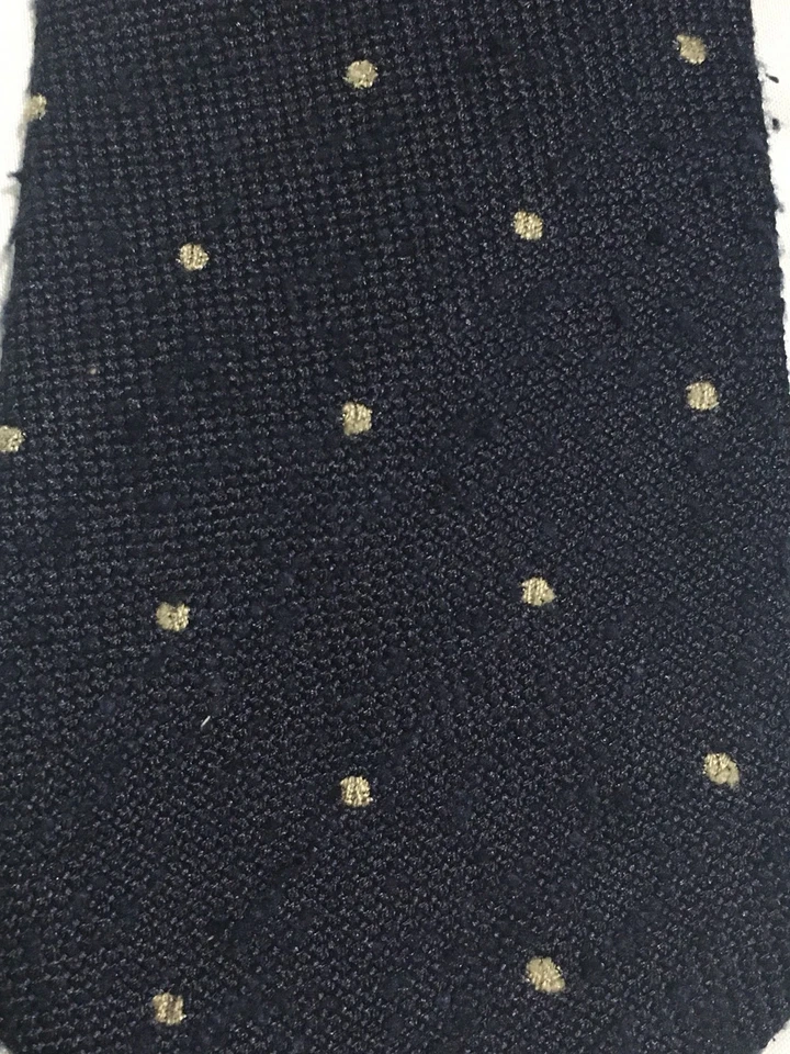 Corbata Massimo Dutti Edición Limitada Hecha en Italia Azul Lunares Seda Cuello Nueva con Etiquetas 3x58 Foto 3 de 4