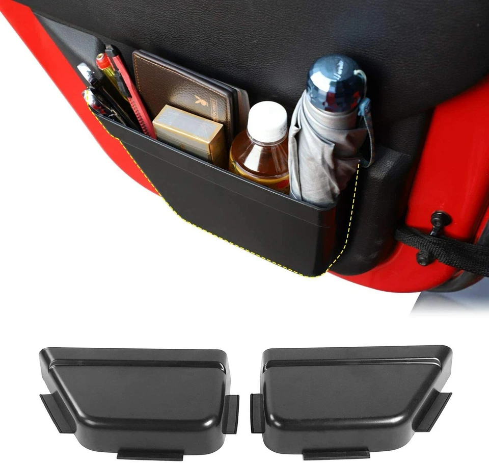 4x Front/Rear Door Net Pocket Storage Box Organizer For 2011-17 Jeep Wrangler JK - Image 2 of 4