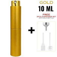 Perfume Atomiser Bottle 10ml Twist up pocket Travel refillable Spray Fragrance