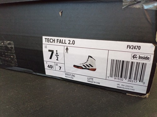 Adidas Tech Fall 2.0 Wrestling Shoes Size 7.5 Men’s NEW IN BOX - Picture 7 of 7