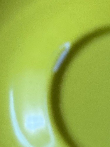 Walkure Germany 3 Demitasse Tassen & Untertassen grün limette gesprenkelt - Bild 6 von 6
