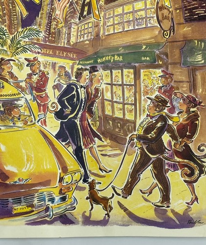 Vintage Monkey Bar NYC Bar Restaurant Menu by Paul Cox New York City - Picture 7 of 17