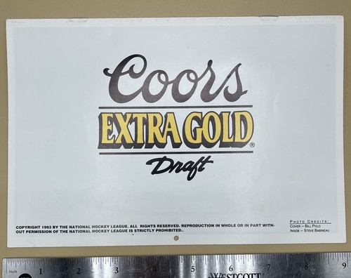 1993-94 Boston Bruins NHL Hockey Schedule Wall Calendar Coors Promo Ray Bourque - Picture 3 of 9