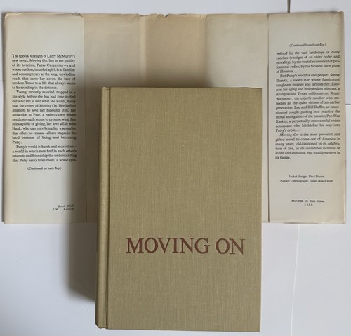 MOVING ON by Larry McMurtry 1970 Simon & Schuster BCE hardcover dust-jacket - Imagen 10 de 11
