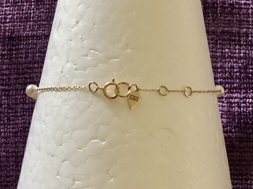 Michael Hill 10K Yellow Gold Cultured Freshwater Pearl Bracelet 19cm NEW IN BOX - Picture 12 of 18