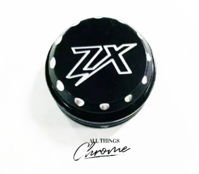 ZX-14 BLACK CONTRAST DIAMOND CUT “ZX” ENGRAVED YOKE CAP 2014