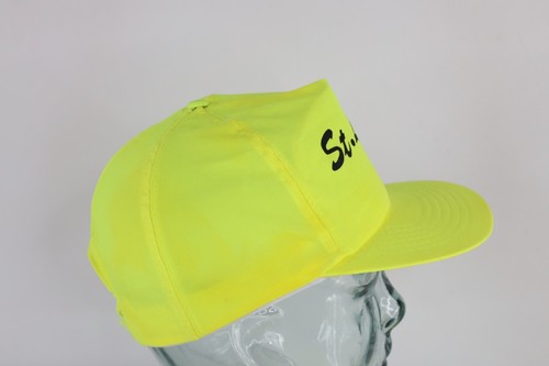 Vintage 90s Streetwear Spell Out St Lucia Snapback Hat Cap Highlighter Yellow - Picture 6 of 9