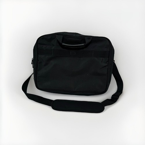 Genuine Dell Black Nylon Canvas 17" Laptop Notebook Computer Bag Reflective - Picture 4 of 11