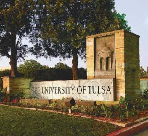 VINTAGE TU UNIVERSITY TULSA COLLEGE SAGGEZZA FEDE SERVIZIO PIATTO CERAMICA ATTLEBORO MESSA - Foto 4 di 4