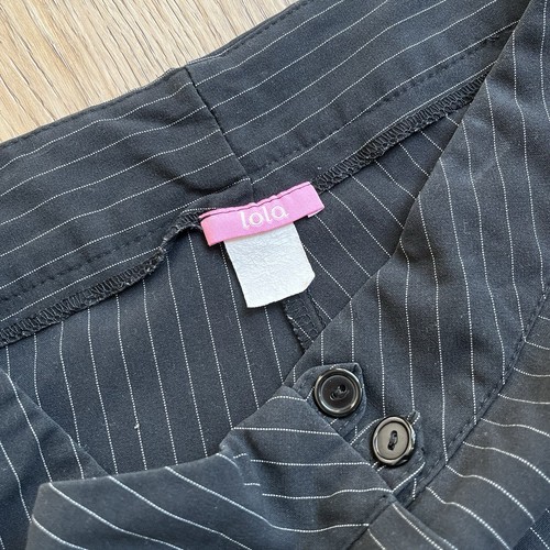 ♟️🥀 Vintage y2k Lola Goth pinstripe dress pants Size Small - Picture 4 of 6