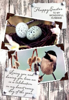 Happy Easter To My Wonderful Husband - Easter Greeting Card - 23003