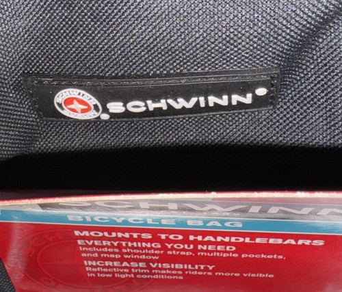 NUEVO Schwinn Manillar Frontal Bicicleta Bolsa de Almacenamiento Multi Bolsillo Reflectante Borde - Imagen 8 de 8