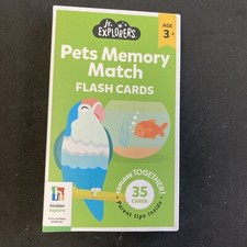 Pets Memory Match Flash Cards - Jr. Explorers - Ages 3 - 35 Cards