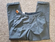 Dockers Dupont Teflon Pleated Mens 38 X 34 Gray Dress Pants  Stain Resistant 