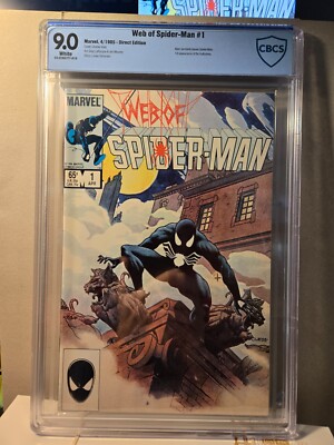 Web of Spider-Man #1   April 1984   Direct Edition   White Pages   CBCS 9.0  