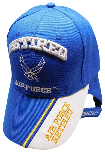 U.S. AIR FORCE RETIRED Military BLUE HAT Ball Cap OFFICIALLY LICNESED - Picture 3 of 6