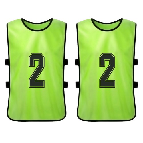 12 PCS Adults Soccer Pinnies Quick Drying Football Team Jerseys Sports M1W6 - Picture 5 of 12