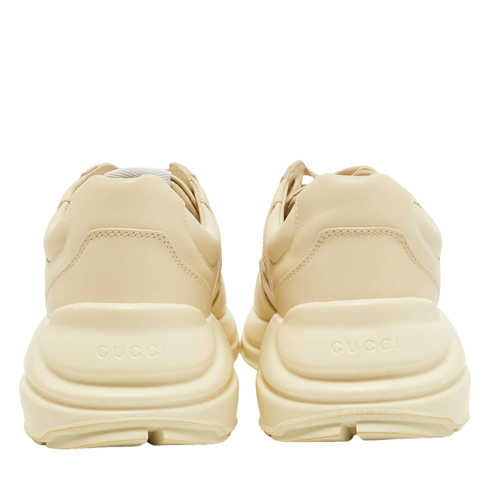 Authentic Men's The North Face X Gucci Ivory Leather Rhyton Authentic Men's The North Face X Gucci Ivory Leather Rhyton