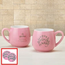 TULLY'S COFFEE Harry Potter Birthday Mug/Coaster/Eco Bag Color Pink JAPAN NEW