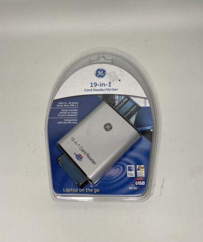 98780 GE USB 2.0 19 in 1 Card Reader/Writer Laptop On The Go NIB - Picture 1 of 4