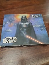 BRAND NEW DISNEY STAR WARS 12 DAYS OF SOCKS CREW  LOW CUT MEN'S SIZES 6-12